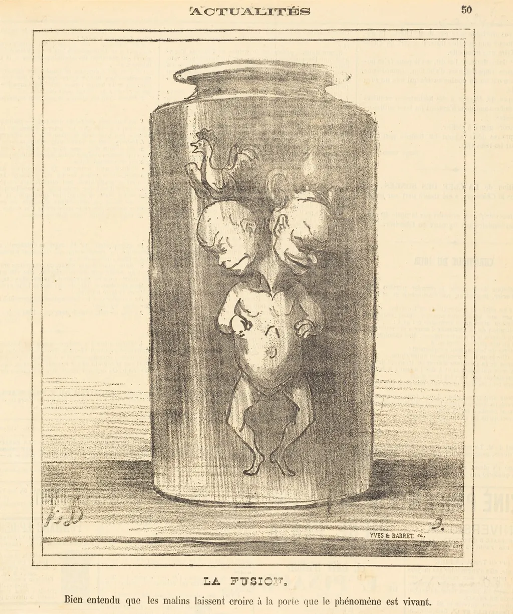 La fusion, by Honoré Daumier, 1872