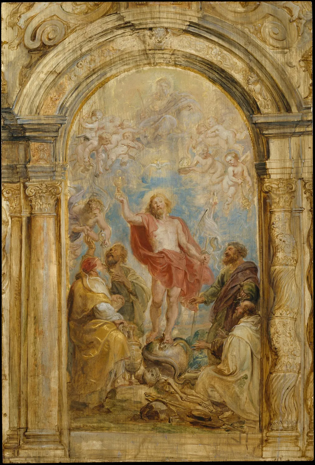 Glorification of the Eucharist, by Peter Paul Rubens, oil, 1630