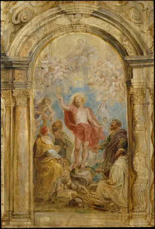 Glorification of the Eucharist, by Peter Paul Rubens, oil, 1630