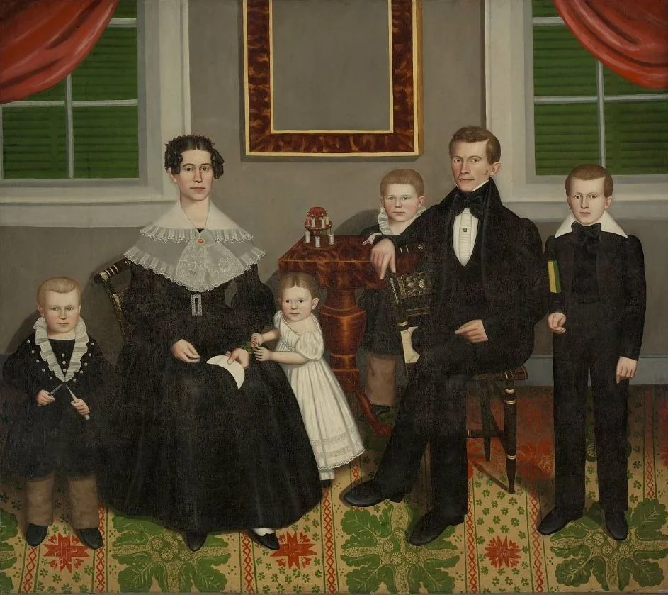 Joseph Moore and His Family, detail
