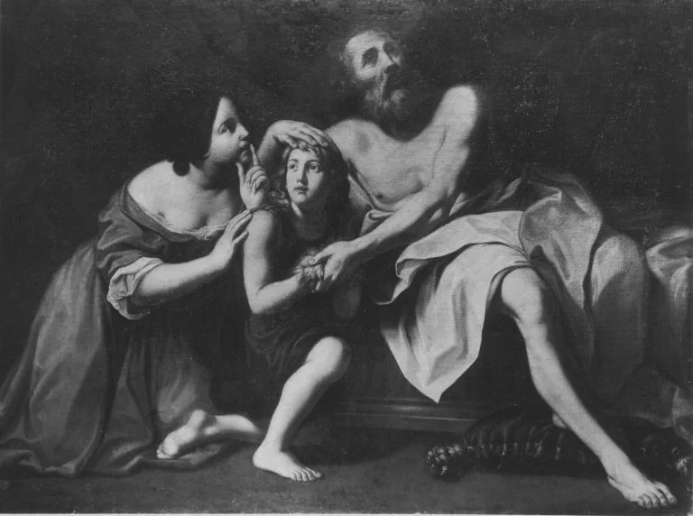 Isaak segnet Jakob, detail