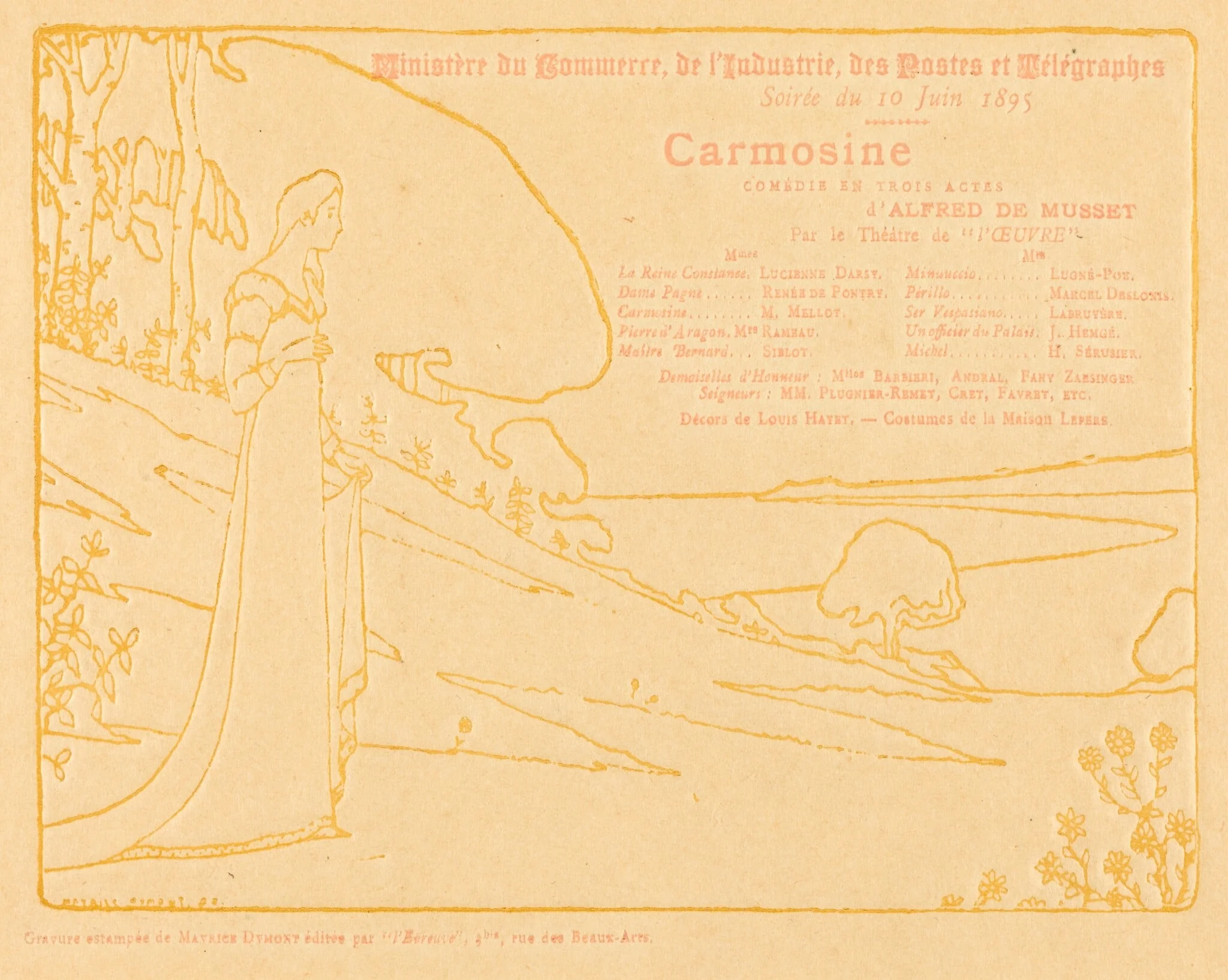 Carmosine, detail