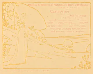 Carmosine, by Maurice Dumont, ink, 1895