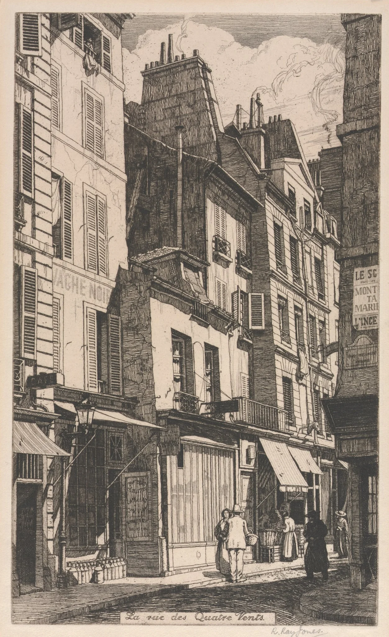 La rue des Quatre Vents, detail