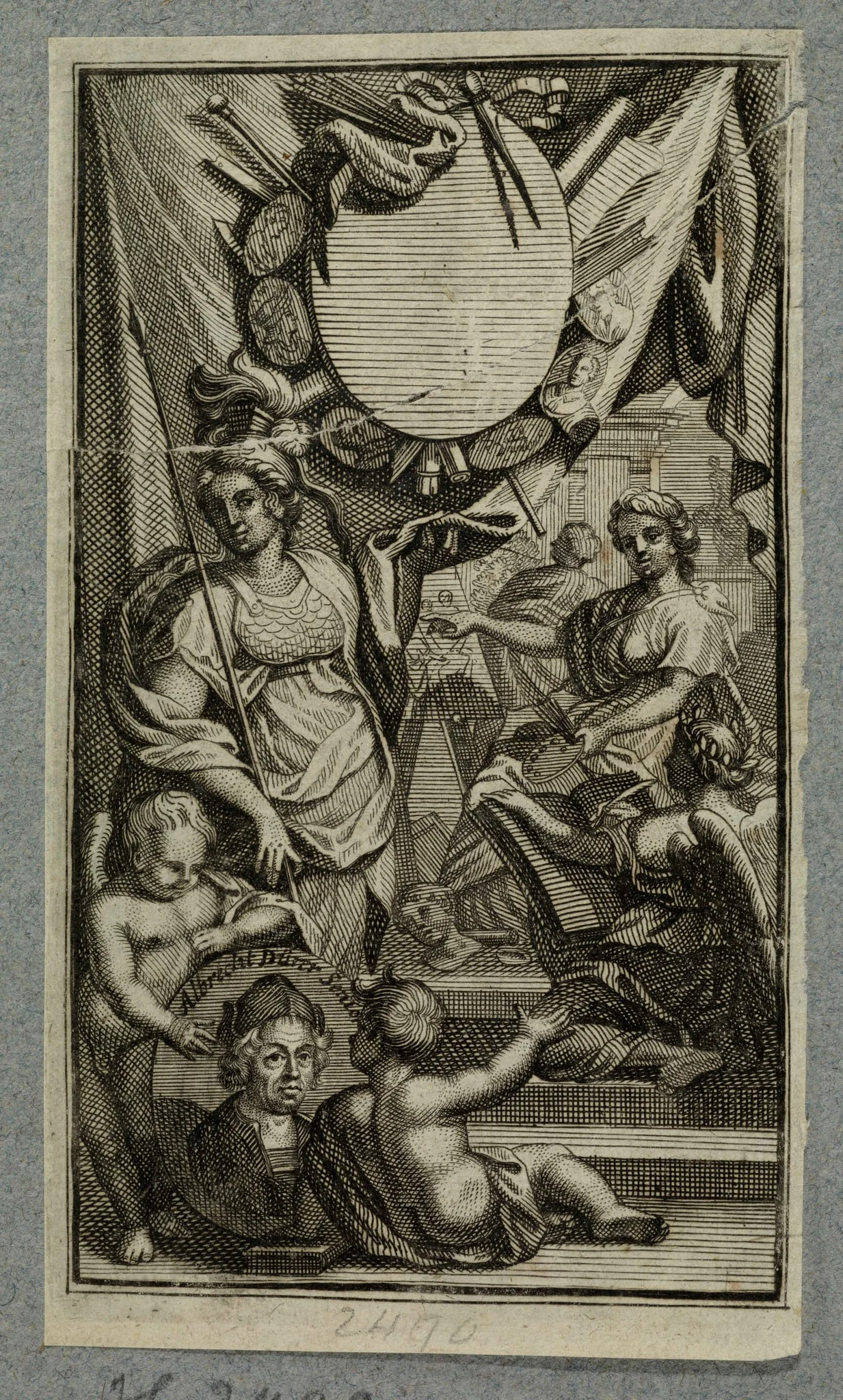 Frontispiece with portrait of Albrecht Dürer d.Ä., detail