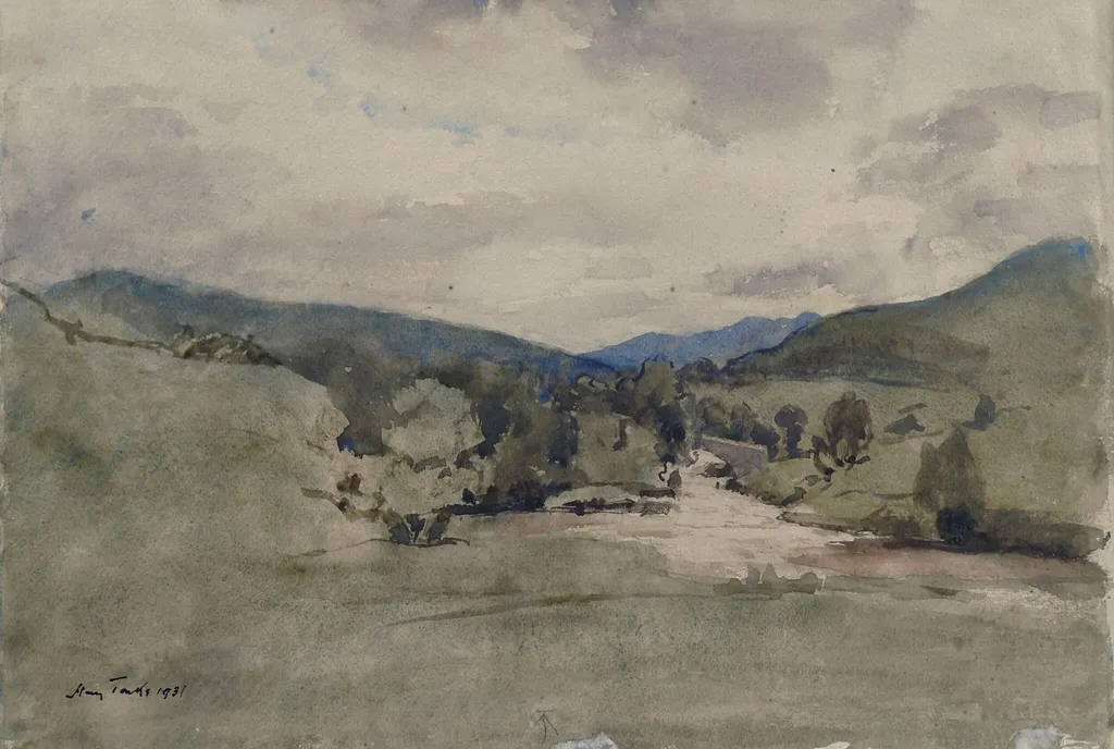 Morven, by Henry Tonks, watercolor, 1931