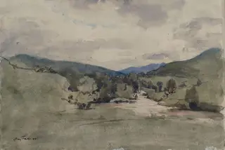 Morven, by Henry Tonks, watercolor, 1931