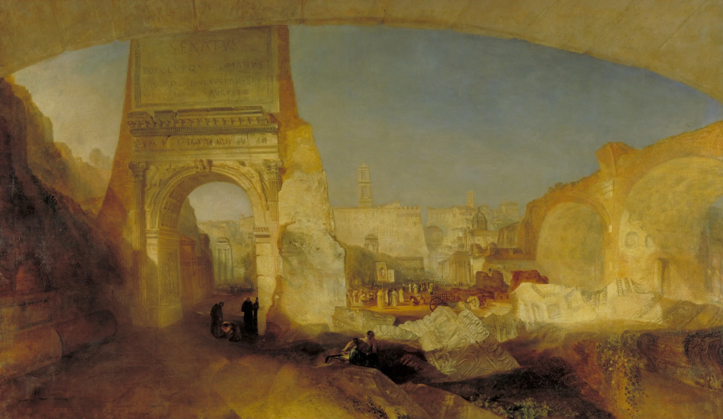 Forum Romanum, for Mr Soane's Museum, detail