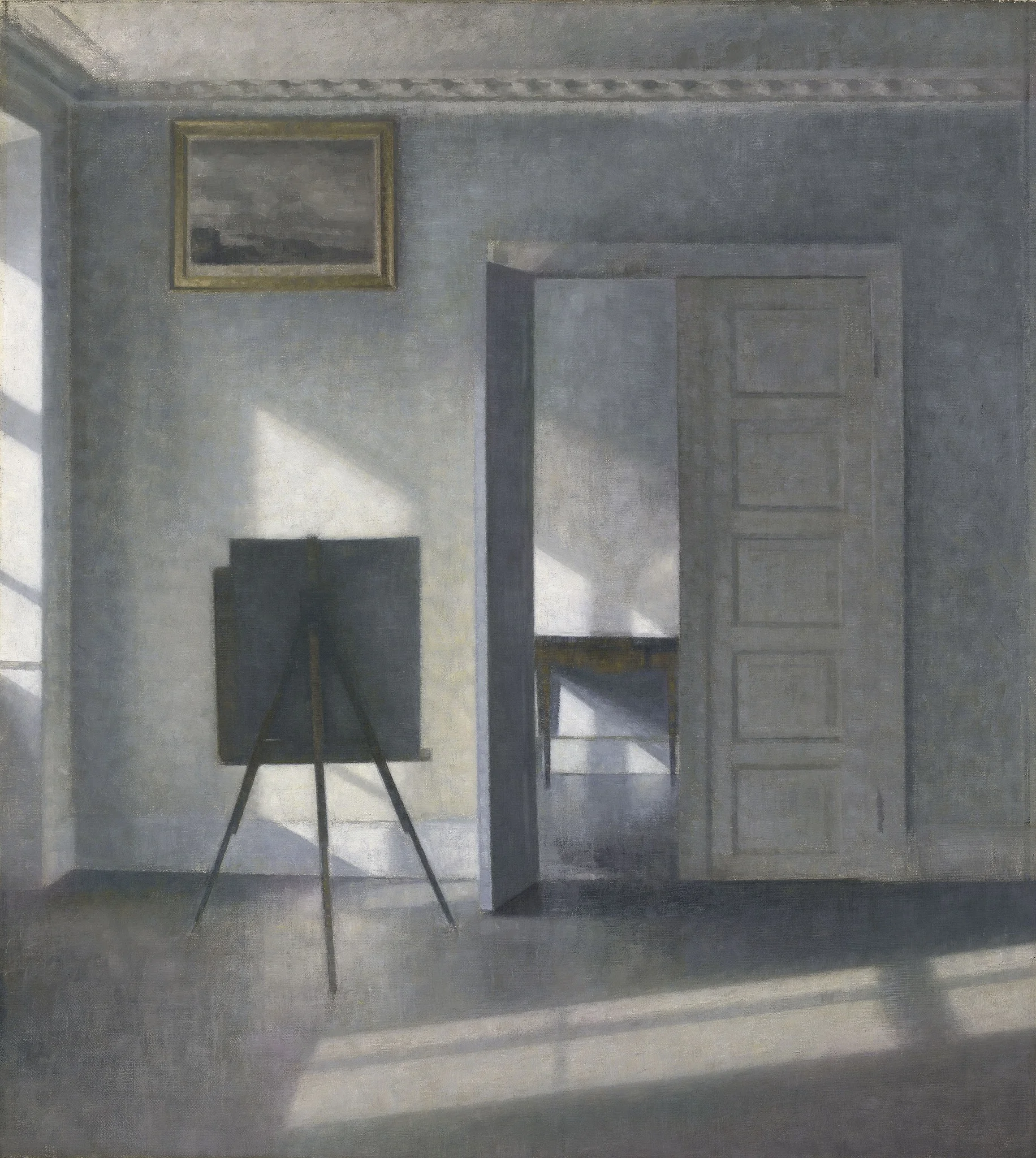 Interior with an Easel, Bredgade 25, detail