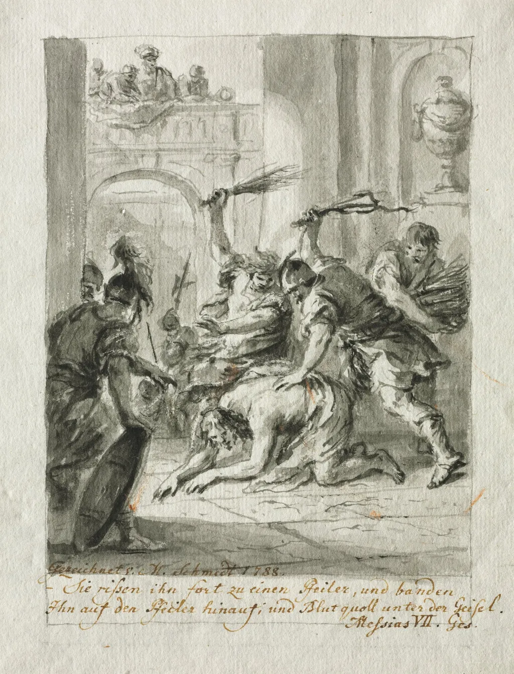 The Flagellation, by Martin Johann Schmidt, 1788