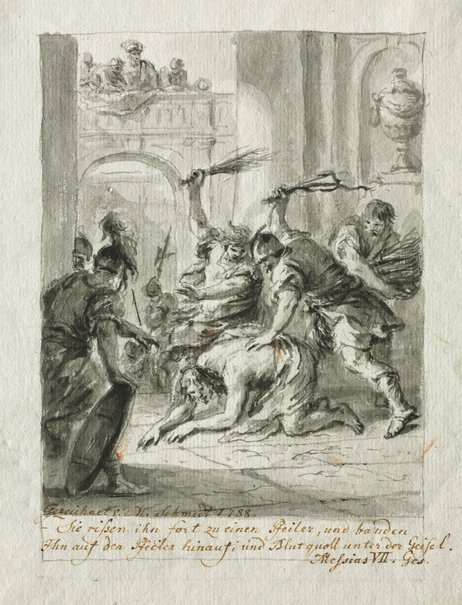 The Flagellation, detail