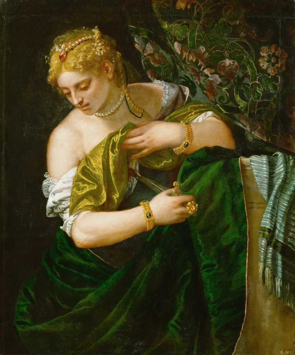 Lucretia, by Paolo Veronese, oil