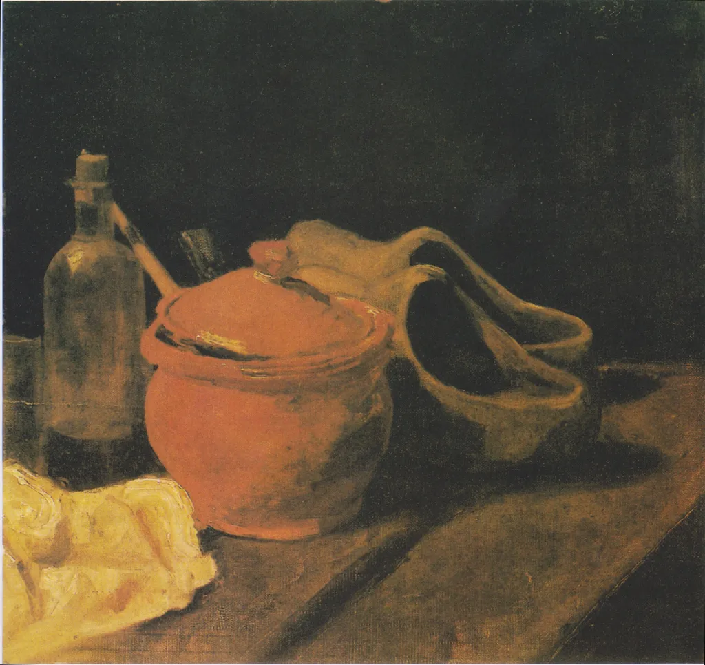 Still Life with Clogs, by Vincent van Gogh, oil, 1891