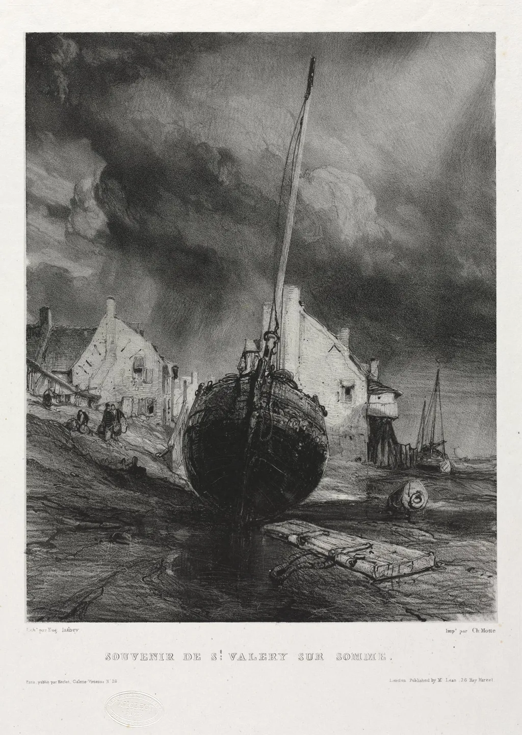 Six Marines: Souvenir Saint Valéry-sur-Somme, by Eugène Isabey, 1833