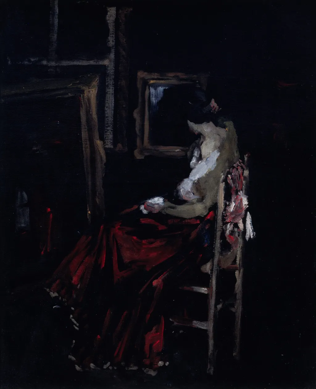 The Model, by Robert Henri, oil, 1900