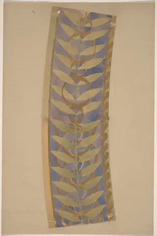 Study for a Border Design, by Charles Sprague Pearce, graphite, 1894