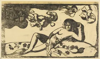 Te Arii Vahine (Lady of Royal Blood), by Paul Gauguin, ink, 1898