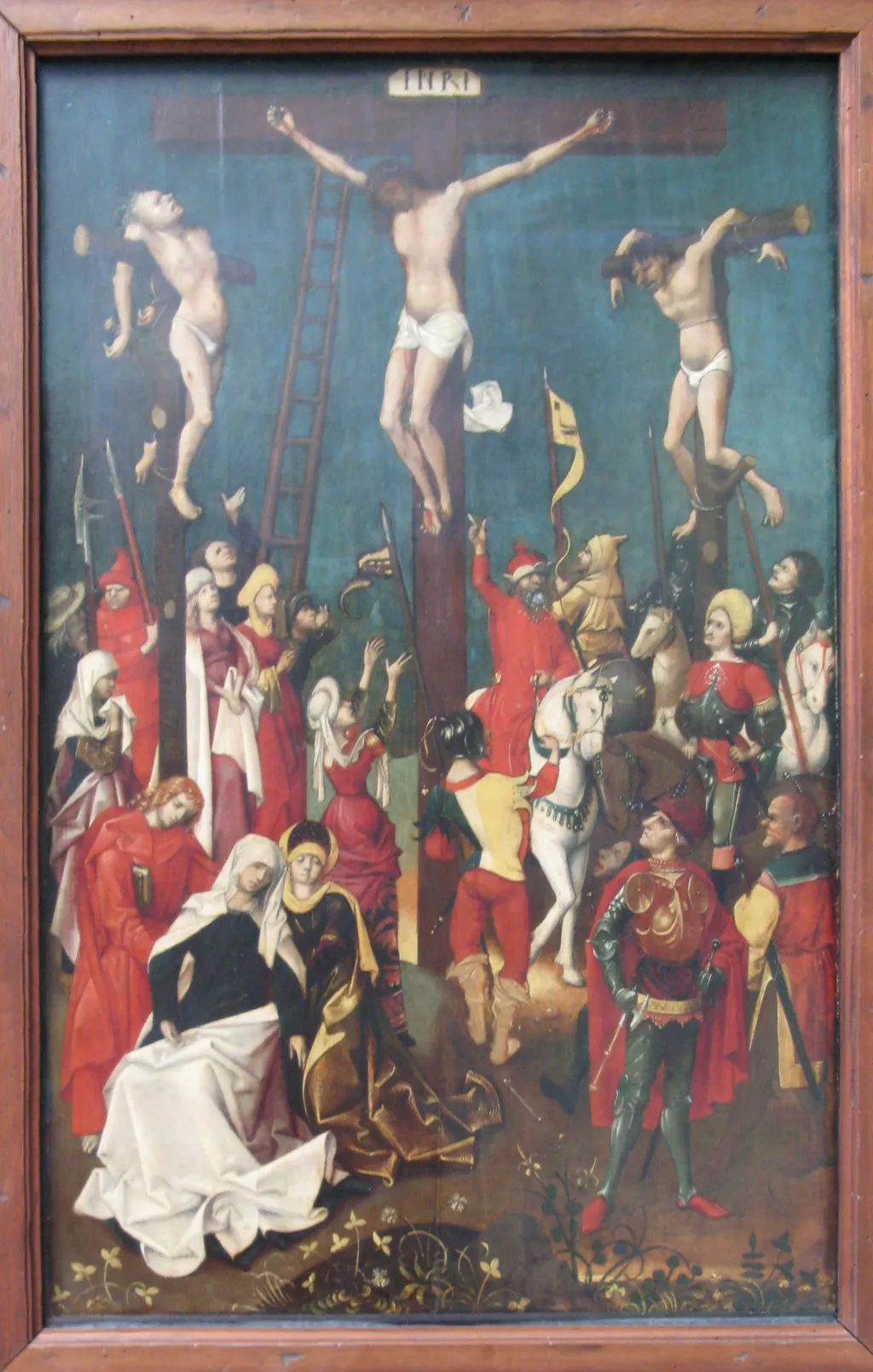 Crucifixion, by Mair von Landshut, oil, 1500
