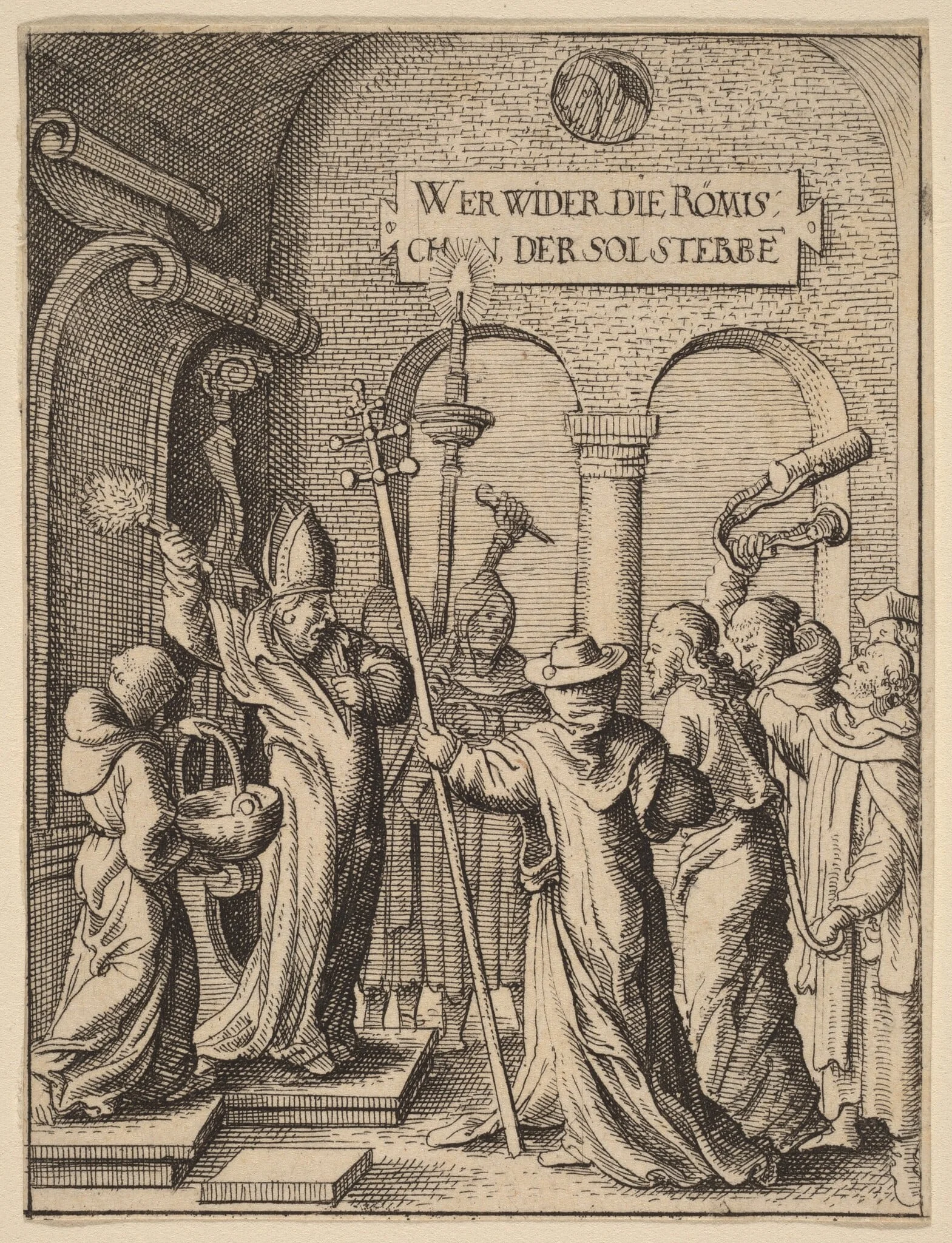 Jesus before Caiaphas, detail