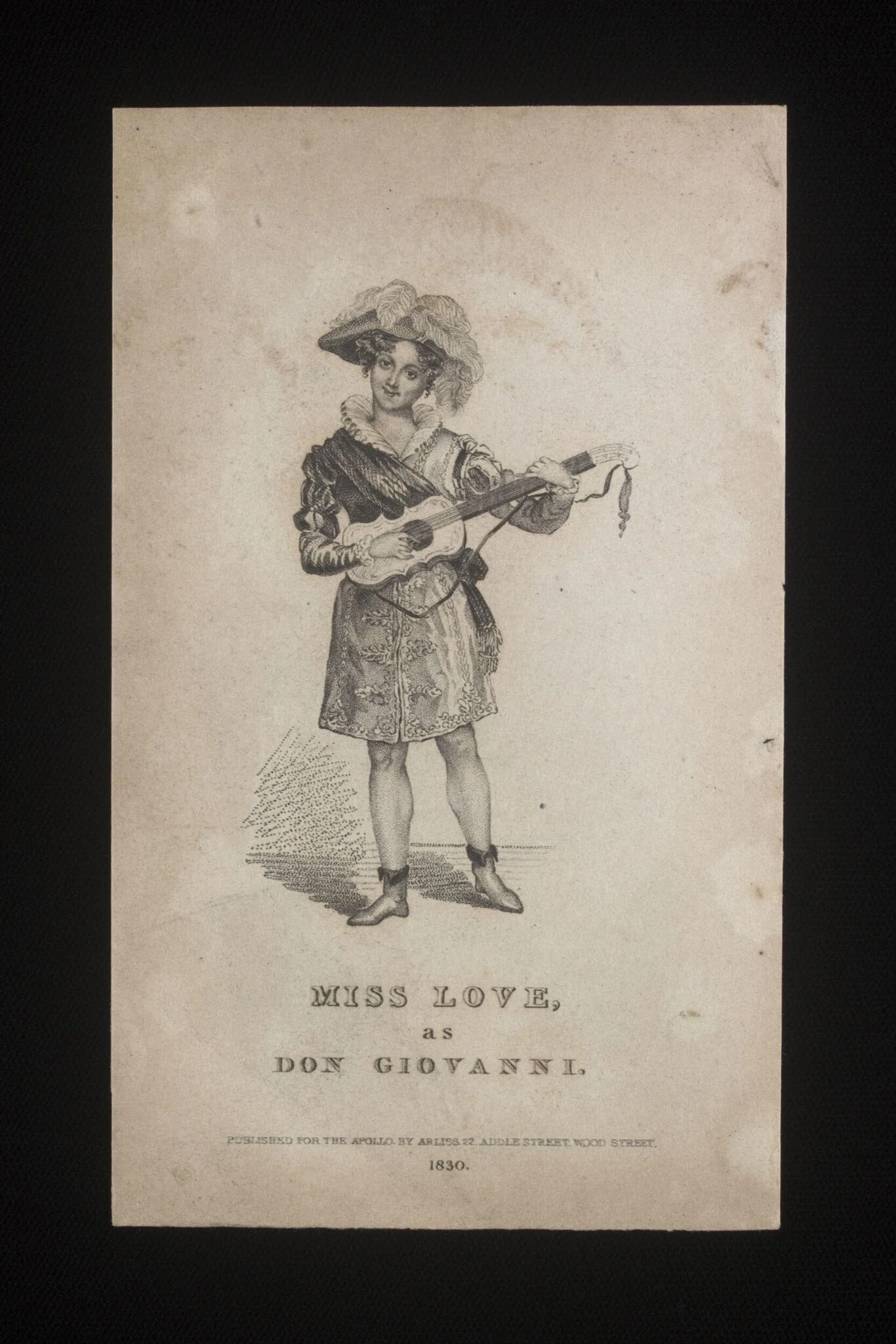 Miss Love in the character of Don Giovanni, detail