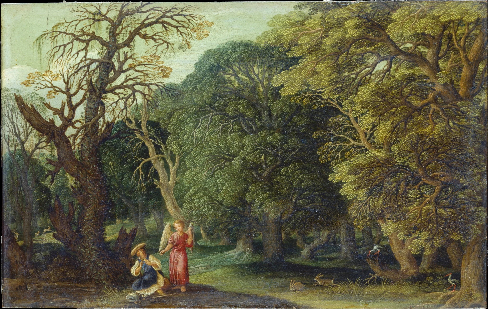 Hagar and the Angel in the Desert, detail