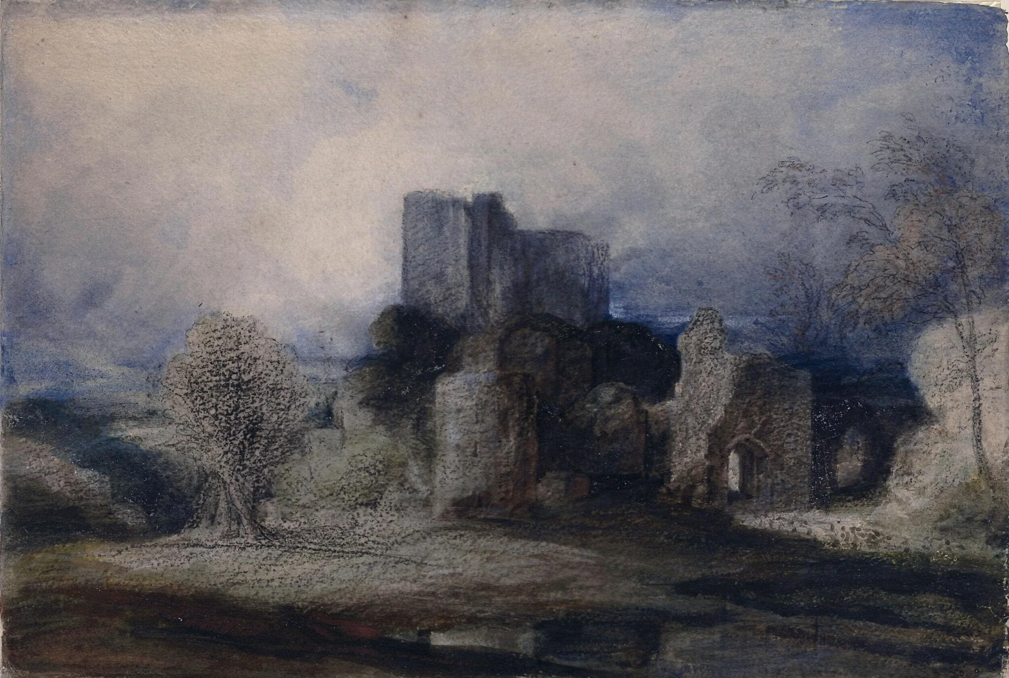 Ruins of a castle, detail