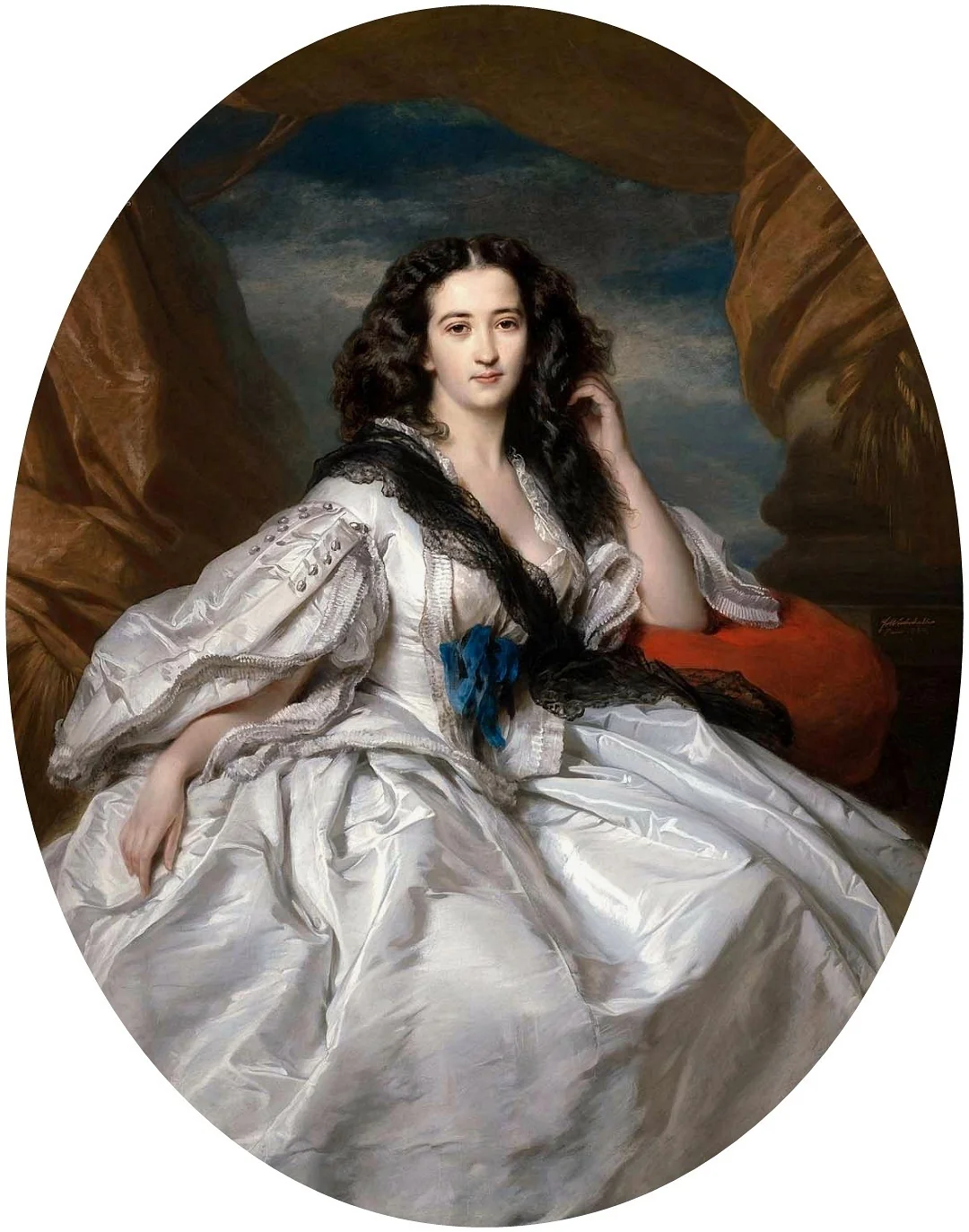 Portrait of Wiencyzyslawa Barczewksa, detail