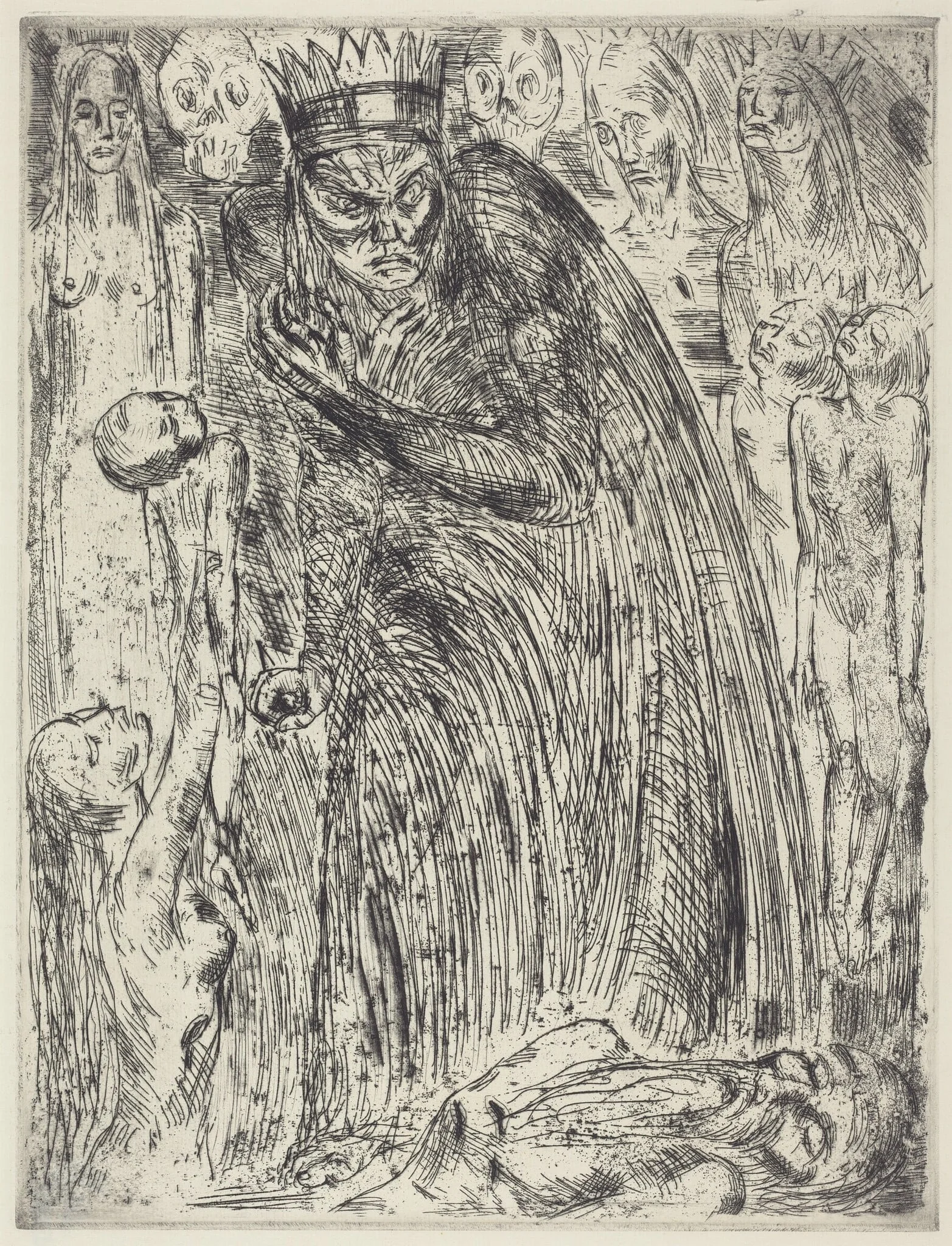Macbeth V (The Vision of Lady Macbeth), detail