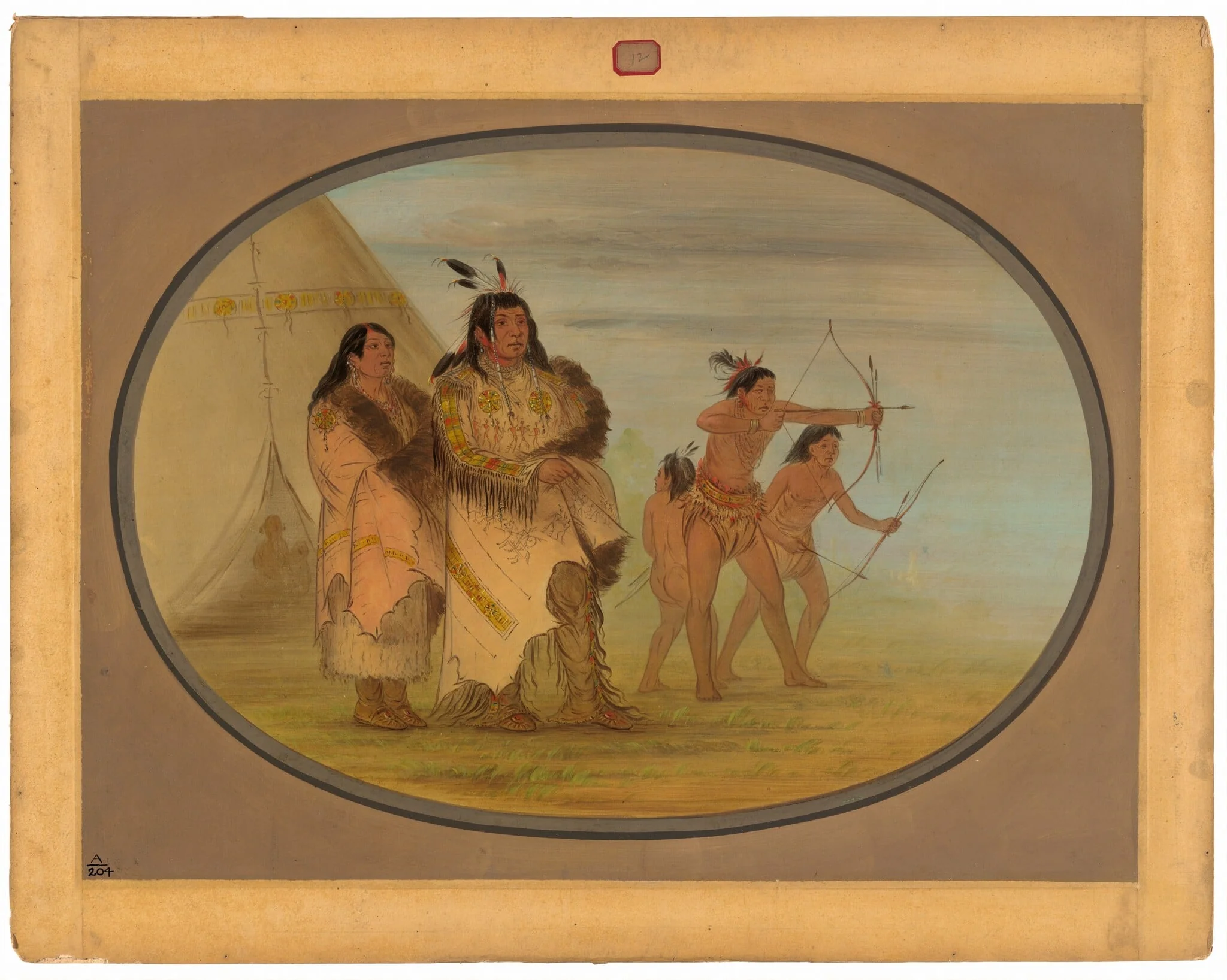 Ojibbeway Indians, detail