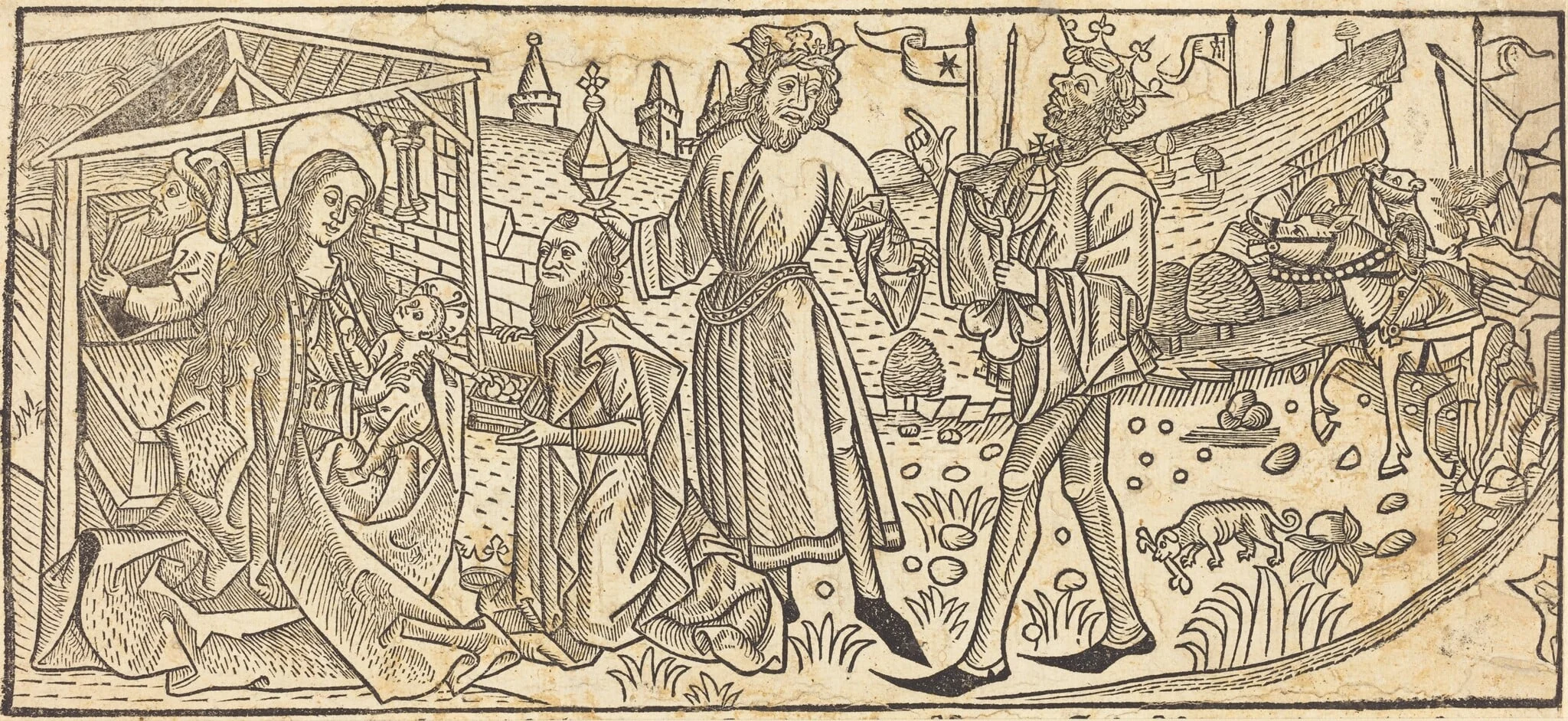 The Adoration of the Magi, detail
