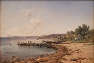 A Beach by the Sound, by Vilhelm Petersen, unspecified, 1856