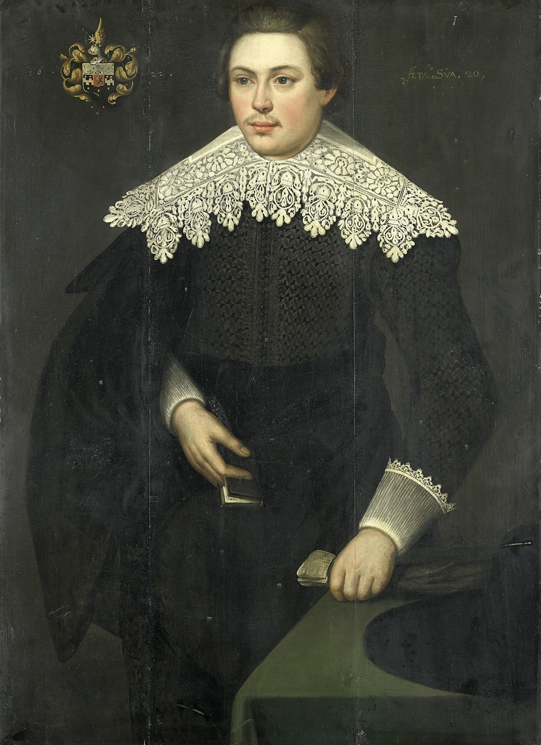 Portrait of Johan van Ceters (1602-29), detail