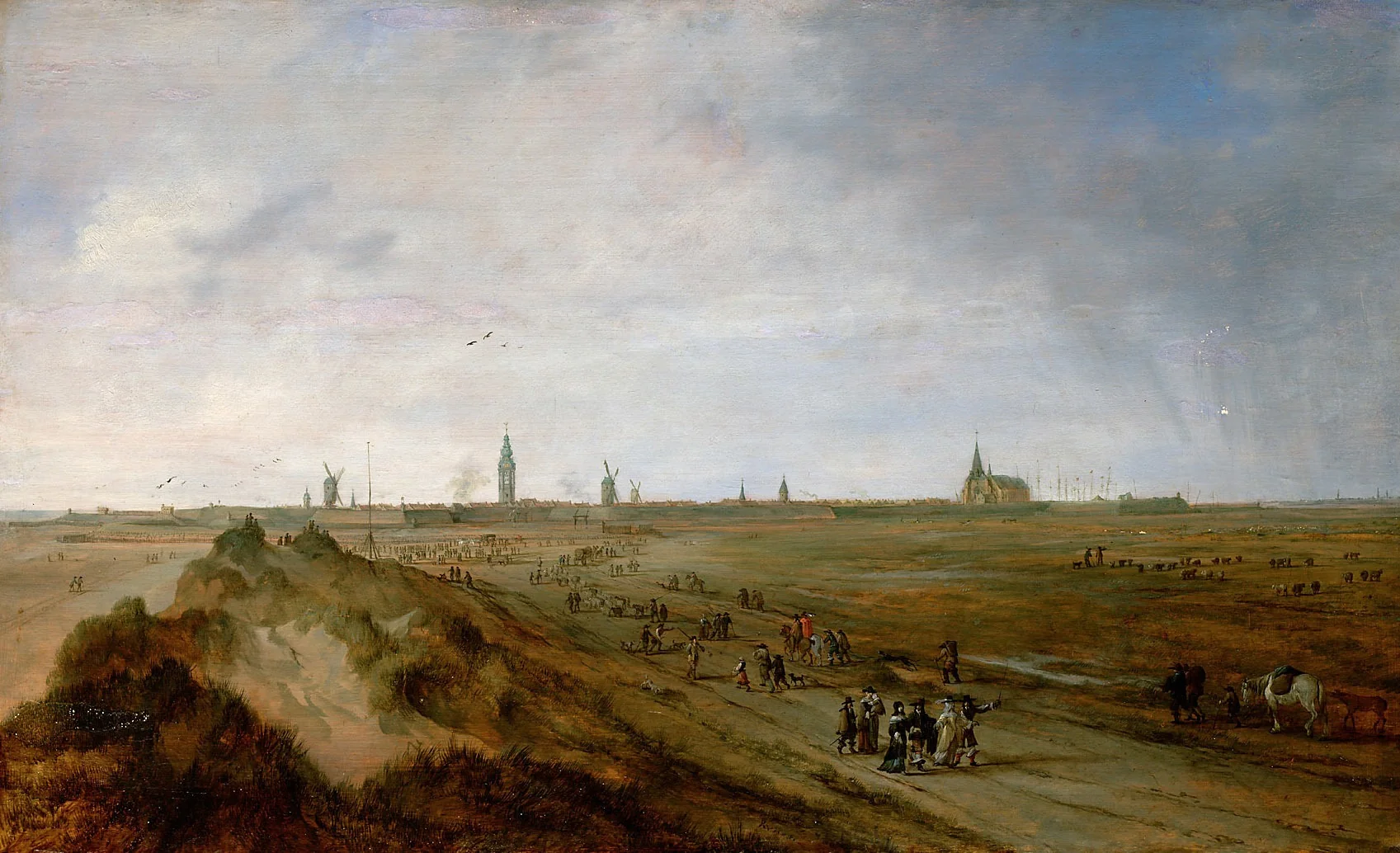 View of Ostend, detail