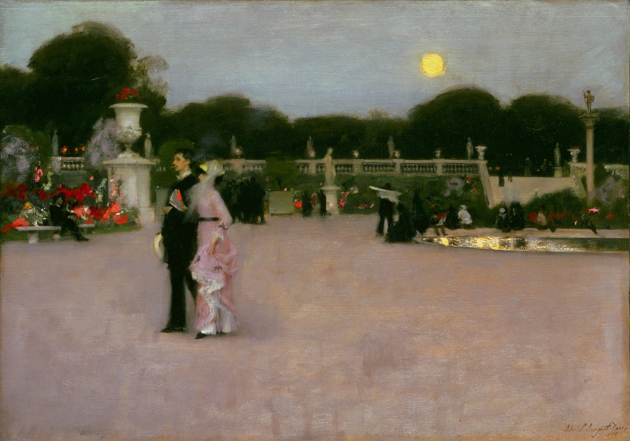 In the Luxembourg Gardens, detail