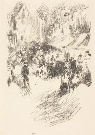 The Fair, by James McNeill Whistler, ink, 1896