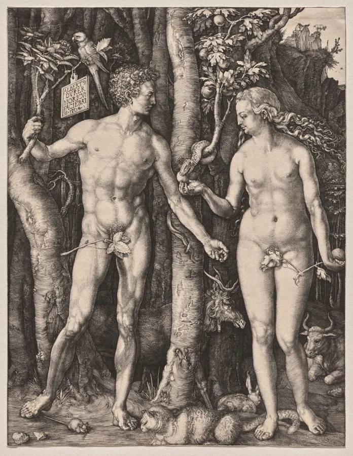 Adam and Eve, detail