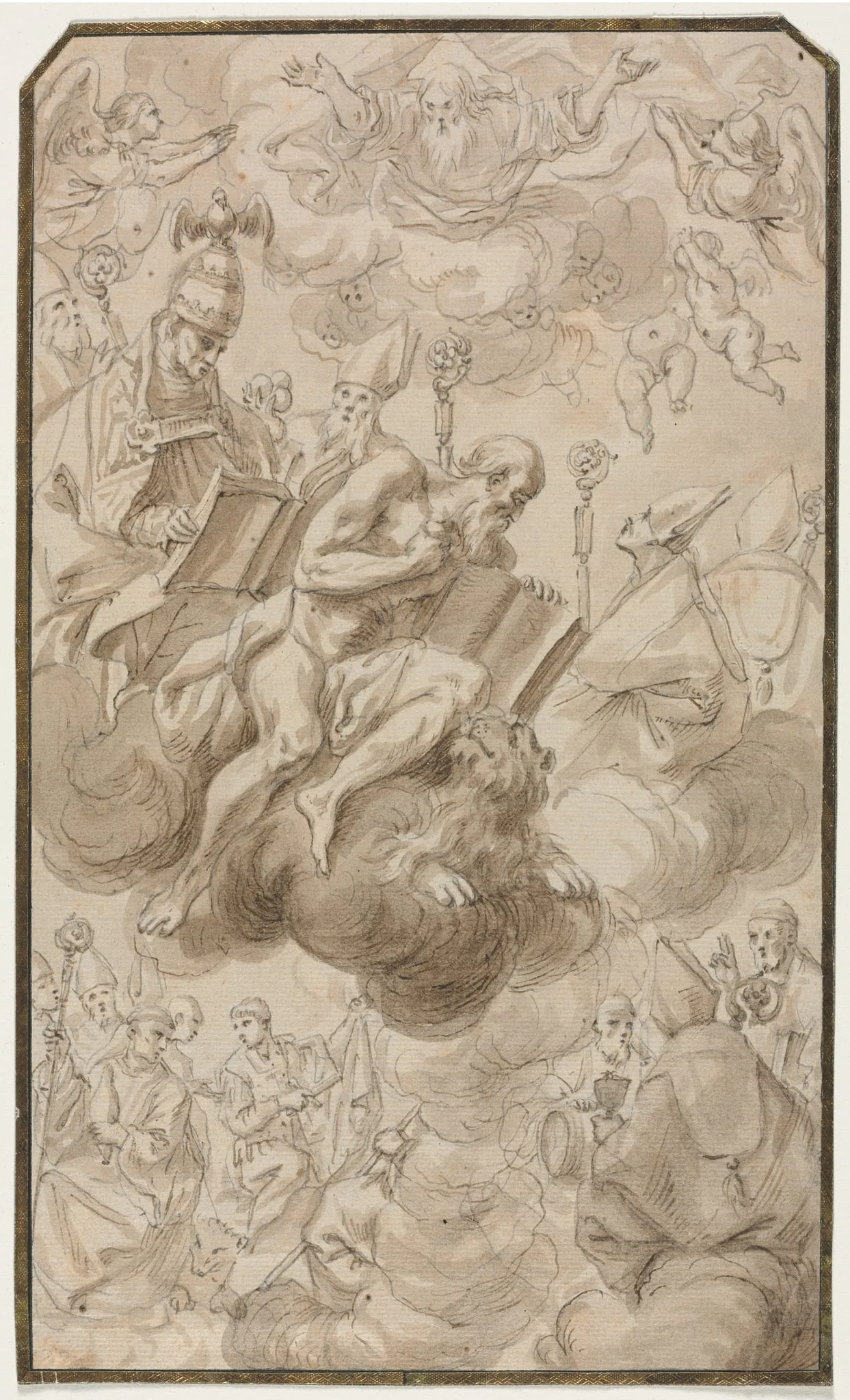 Ascension of Saint Jerome, detail