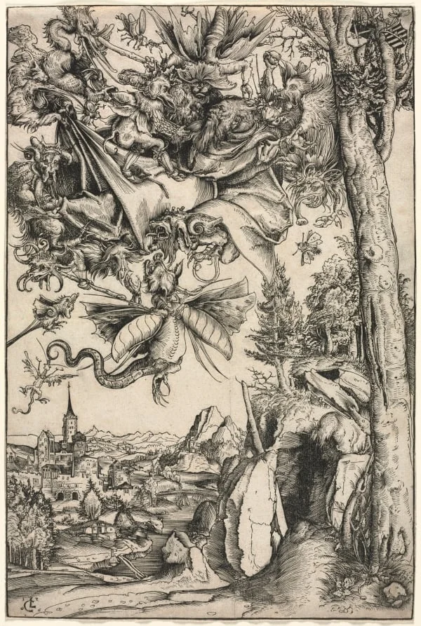 The Temptation of St. Anthony, detail