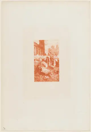 L'Ensorcelée, by Félix-Hilaire Buhot, ink, 1873
