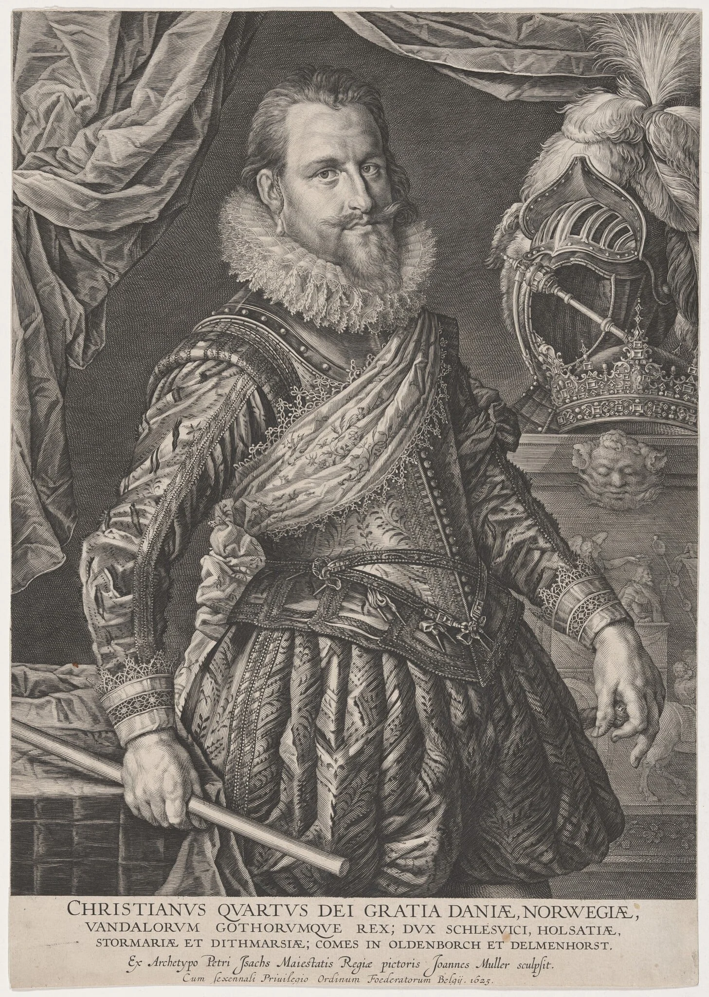 Christian IV of Denmark, detail