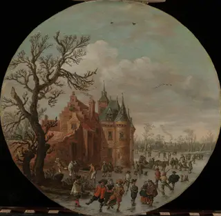 Winter, by Jan van Goyen, oil, 1625