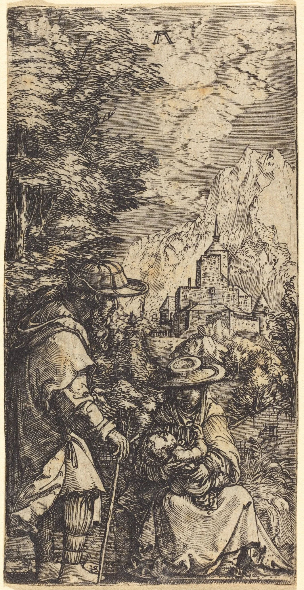 The Rest on the Flight into Egypt, detail
