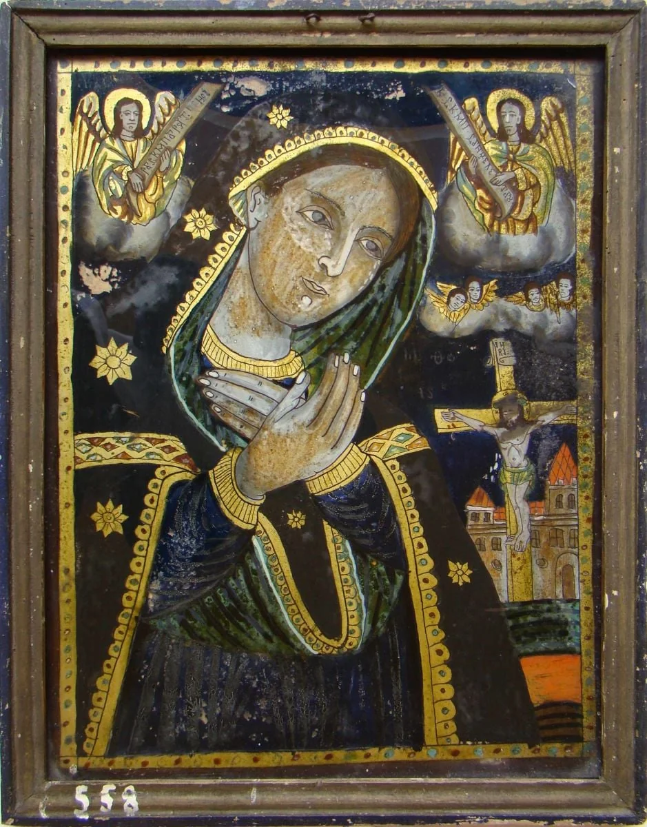 Maica Domnului îndurerată, detail