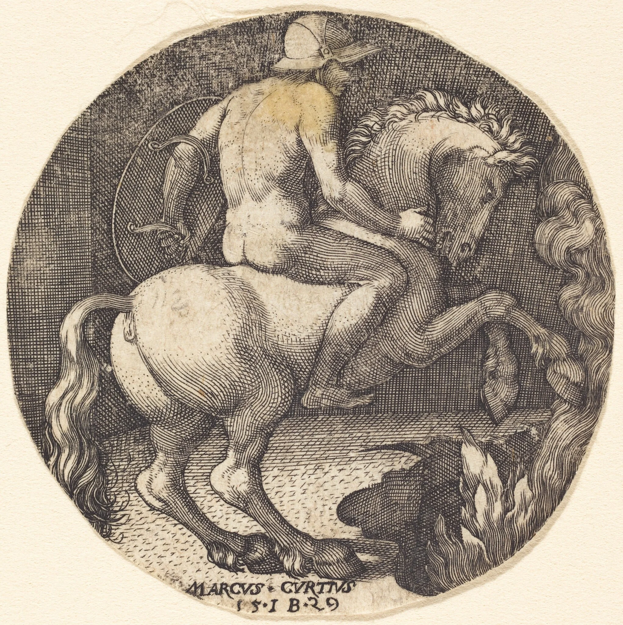 Marcus Curtius, detail