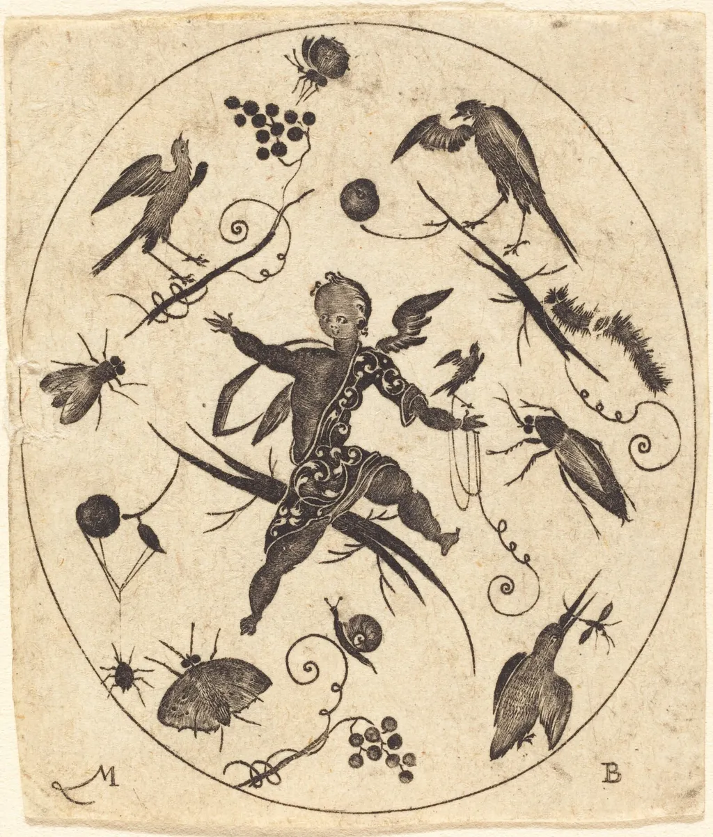 Ornament, by Mathias Beutler, ink, 1602