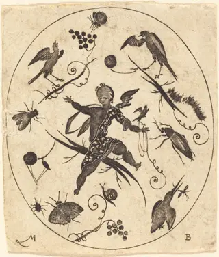 Ornament, by Mathias Beutler, ink, 1602