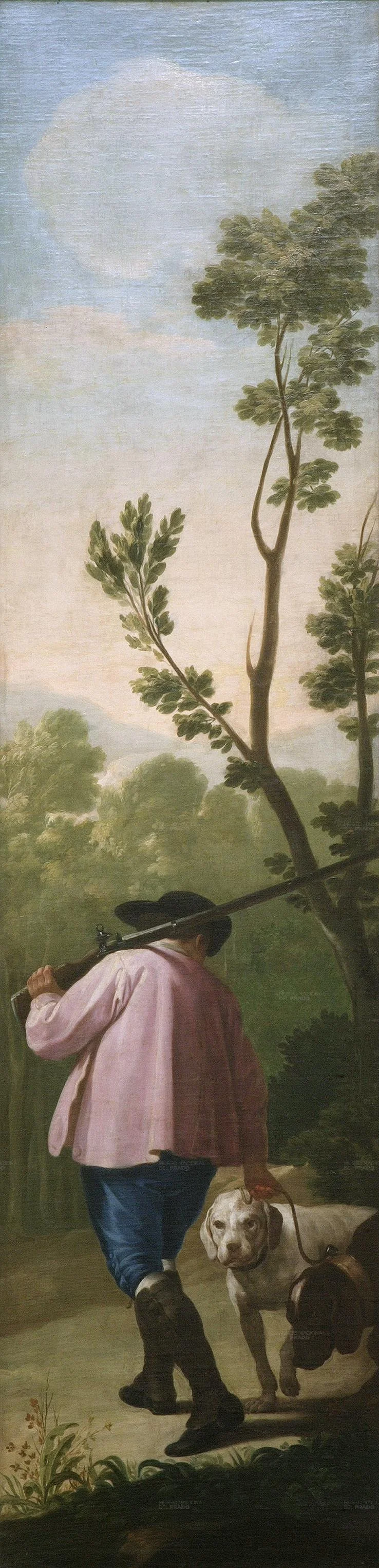 Hunter with his Dogs, detail