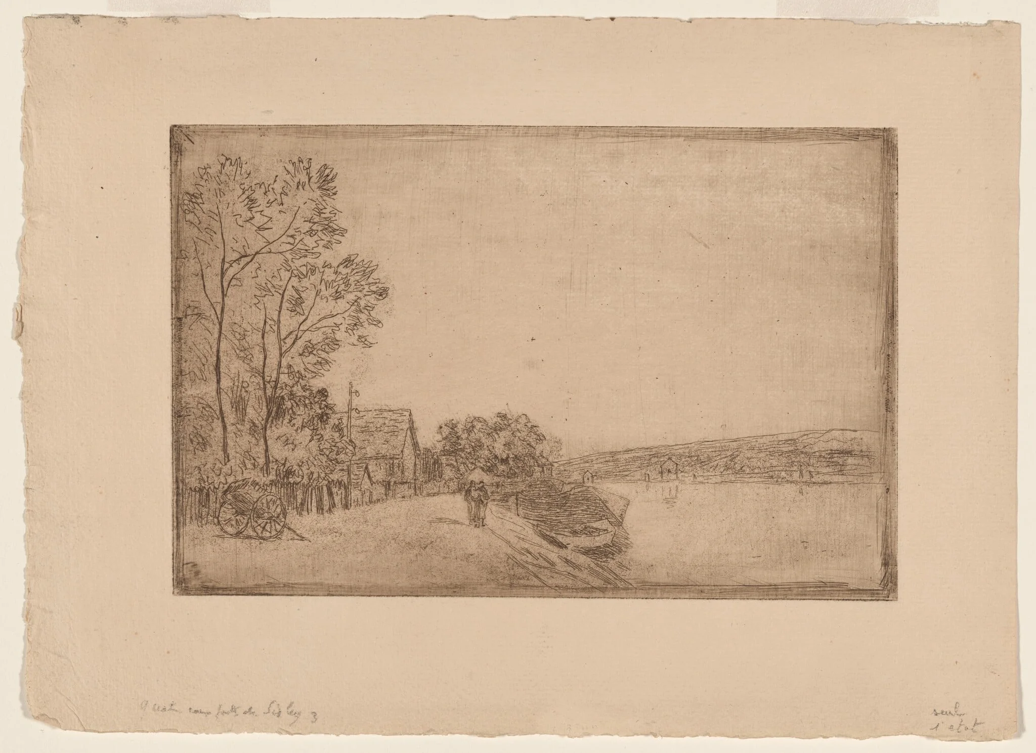 On the Banks of the Loing: The Cart, detail