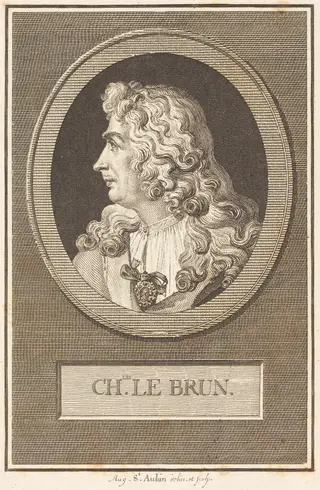 Charles Le Brun, by Augustin de Saint-Aubin, ink, 1805