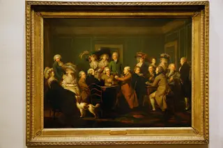 Portrait of Thomas Payne with His Family and Friends, by Louis François Gerard van der Puyl, oil, 1794
